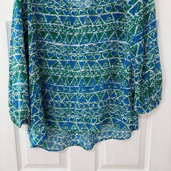 Two by Vince Camuto Women's Sheer Long Sleeve Top Size Large. - Picture 12 of 14